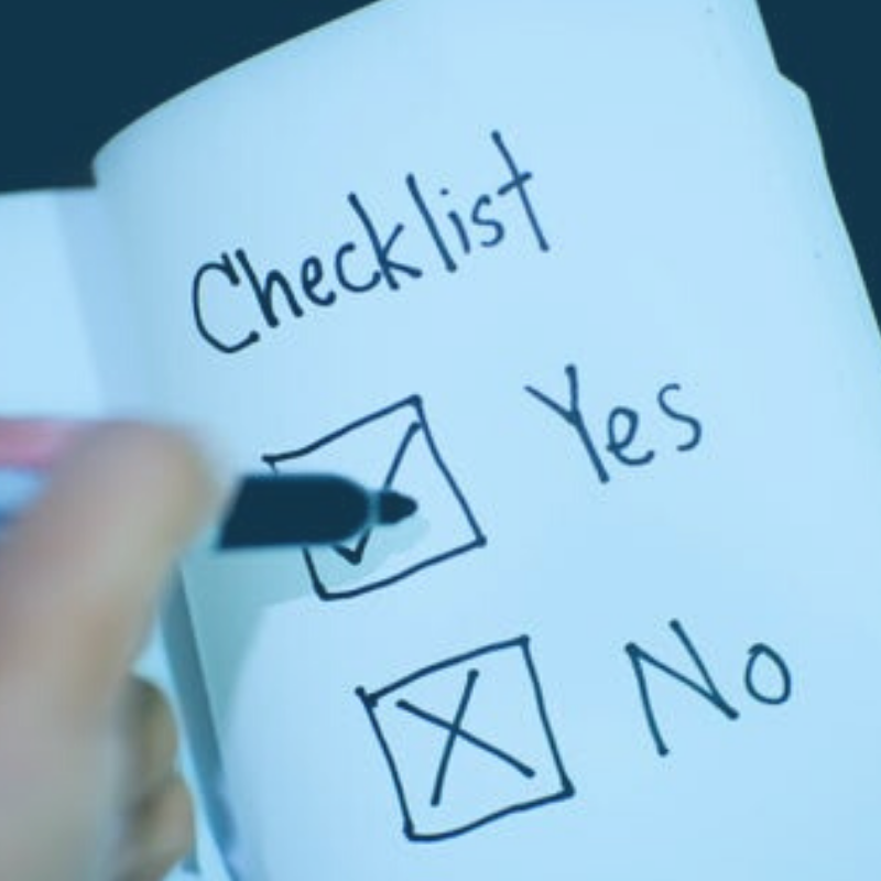 Image of a checklist for voice actors