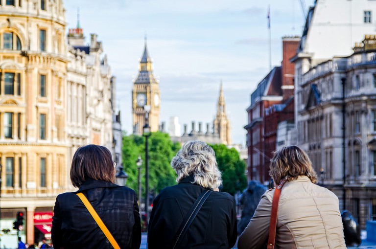 US voiceover artists looking out over London