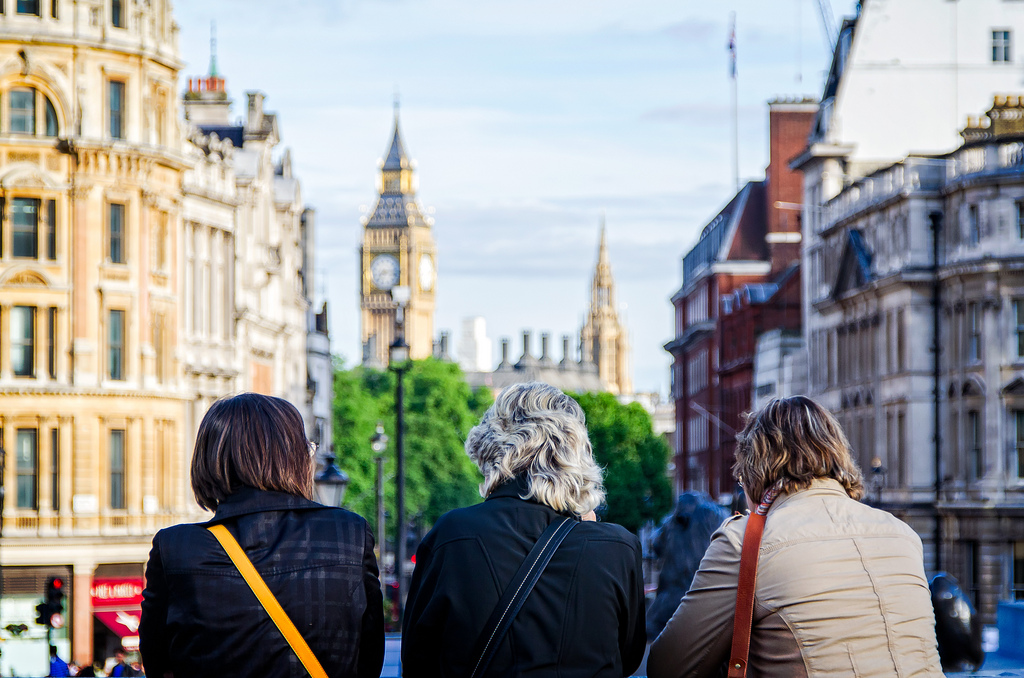 US voiceover artists looking out over London