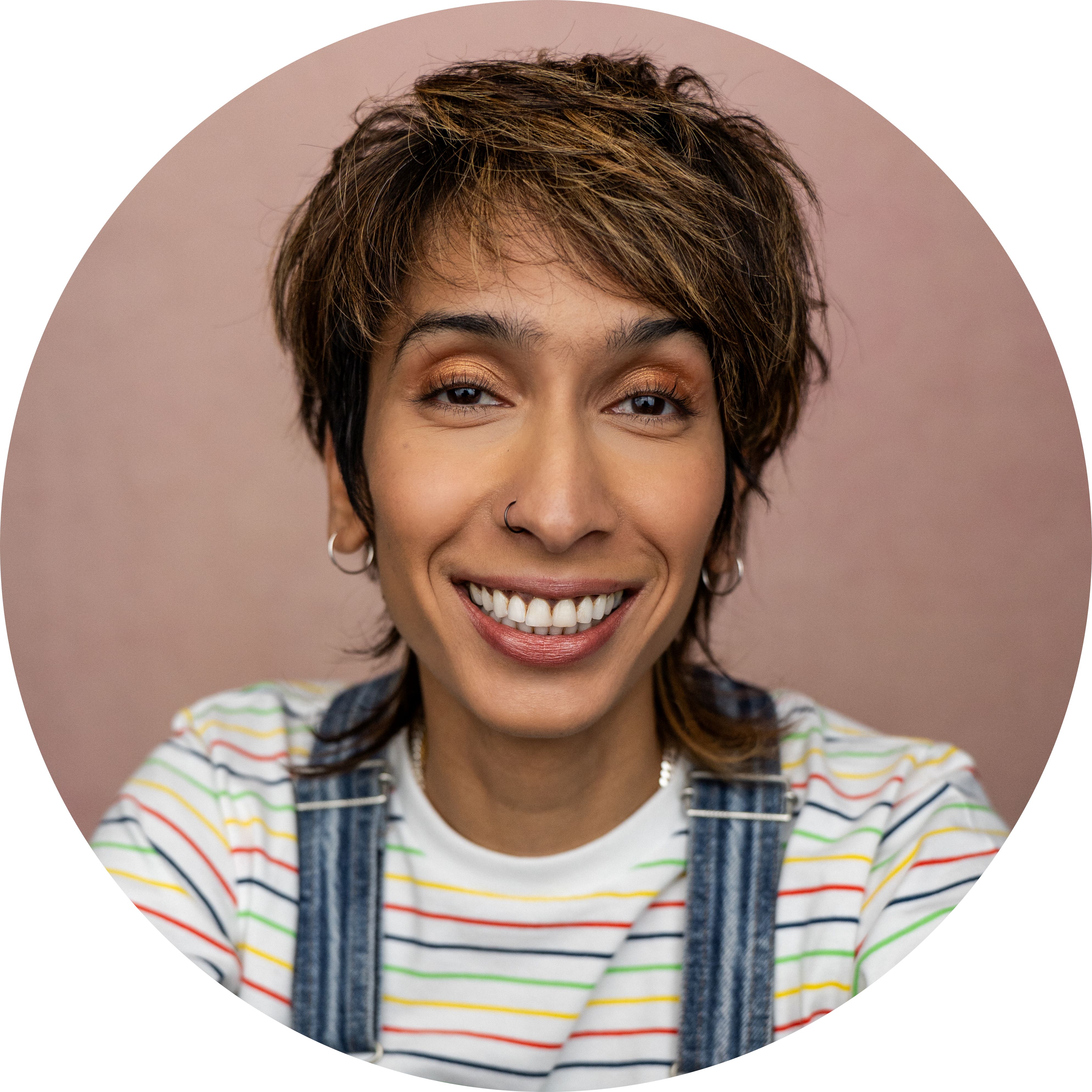 Monica Sagar Non-binary Headshot Voiceover Artist