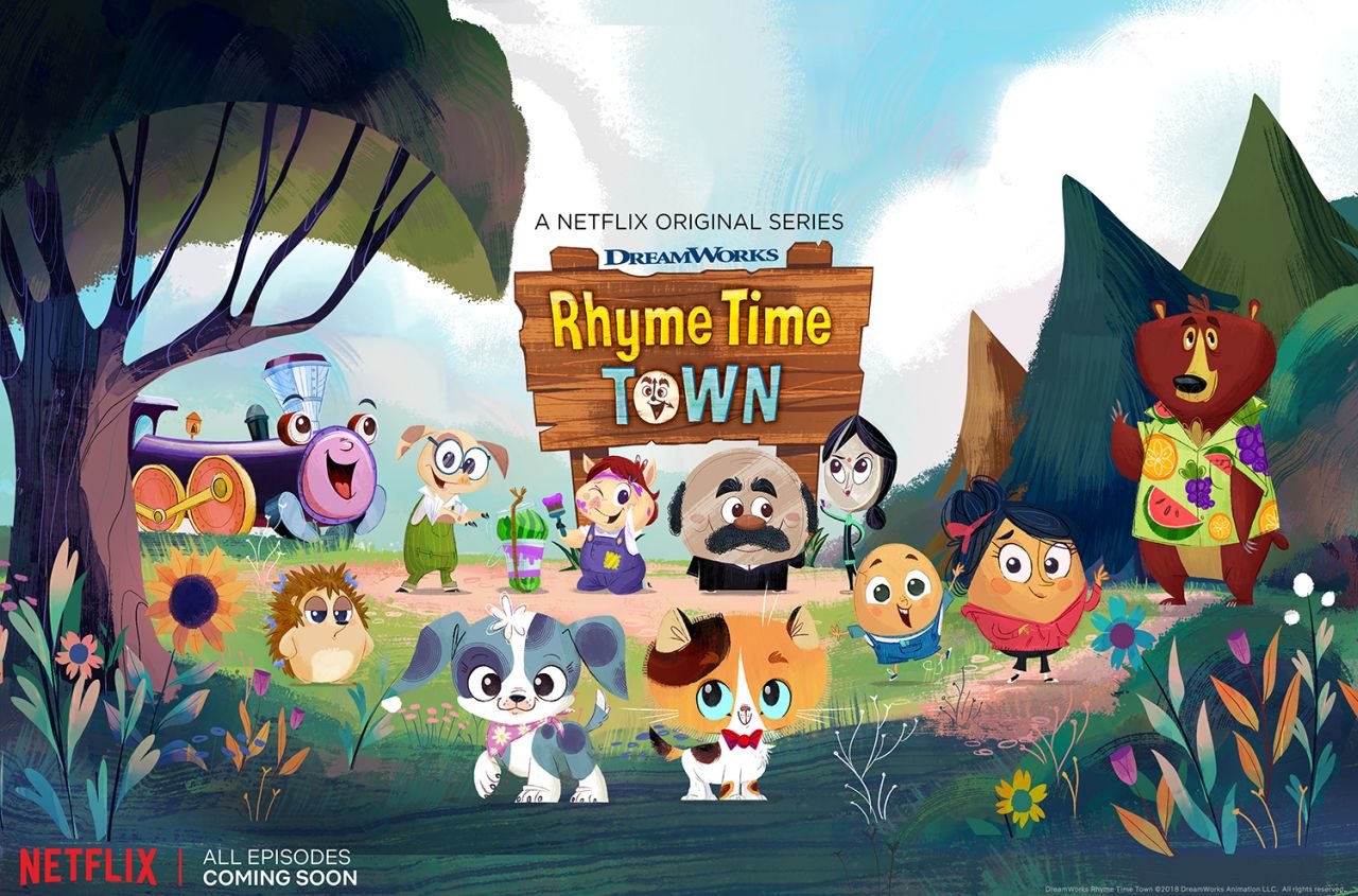 Official Image for Rhyme Time Town, featuring our animation voices