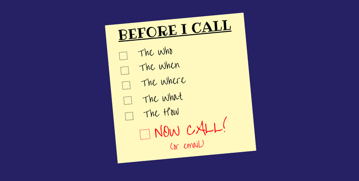 Voiceover Booking Checklist Post It Note